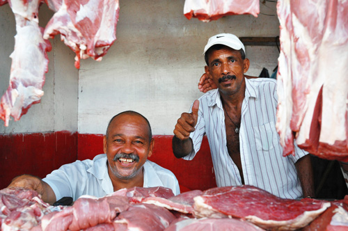 The butchers of Cartagena, Colombia